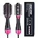 Wingbind One Step Hair Dryer and Volumizer 2 in 1,Hot Air Brush Salon Negative Ion Hair Straightener & Curly Hair Comb for All Hair Type with Anti-Scald Feature