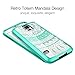 Galaxy S5 Case, SmartLegend Retro Totem Tribal Mandala Floral Pattern Clear Solid Acrylic PC Hard Back Cover with TPU Bumper Frame Hybrid Transparent Protective Shell Case for Samsung Galaxy S5 - Mint