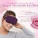 Grinigh Sleep Hot Steam Eye Mask with USB Heated Lavender Scented Eye Pillow with Soft Cover for Eye Relax - Purple