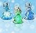 BANBERRY DESIGNS Lighted Christmas Angel Figures - 3 LED Color Changing Angels - Use on a Table Top or Add a String and Hang Them from You Christmas Tree - Christmas Angels