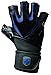 Harbinger 1250 Training Grip WristWrap Glove,Black/Grey