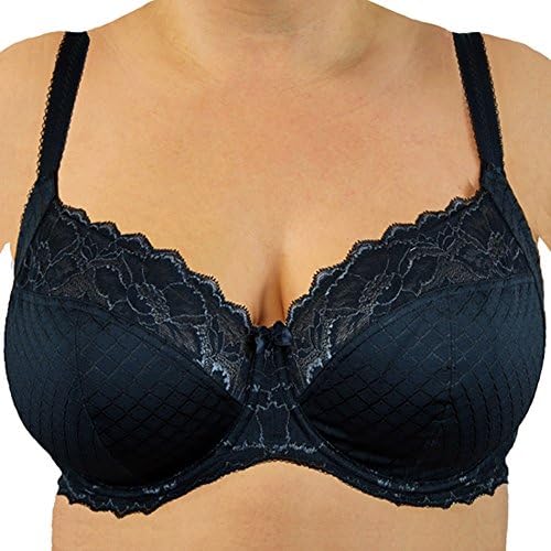 UK High Street New Ladies Ex M&S Adored Black Or White Embroidered Lace Bra Underwired Full Cup Balcony