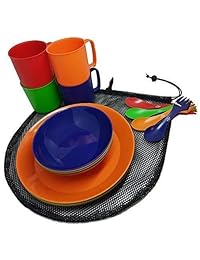 Juego de cubiertos para camping para 4 personas