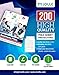 Sheet Protectors – Clear Plastic Sheet Protectors 8.5 x 11 – Letter Size Sheet Protectors 11 Holes for Any Binder 200 Pack