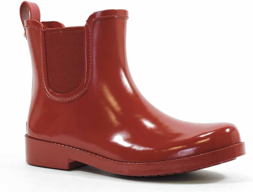 red coach rain boots
