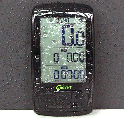 Meilan M4 Bike Tachometer Wireless Bicycle Computer Speed Cadence Bike Sensor Bluetooth4.0 Sports Heart Rate Monitor - Black
