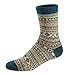 Ueither Unisex Mens/Womens 5 Pairs Vintage Style Thick Knitting Wool Warm Winter Fall Crew Socks