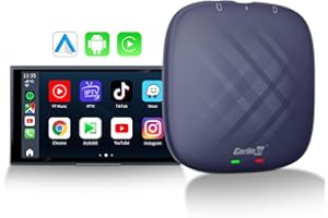 CarlinKit CarPlay Ai Box Plus Multifunction Android Car AI Box Support Wireless Carplay & AA 4G Cellular,4GB+64GB,8Core,Built