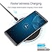VANMASS Wireless Charger, Zinc Alloy,Rapid Cooling, Fast Wireless Charging Pad, 10W Qi Wireless Charger Compatible with Xs Max/Xs/Xr/X/8/8 Plus, Galaxy S7/S8/S9/S10, 5W for Qi-Enabled Phones (Black)