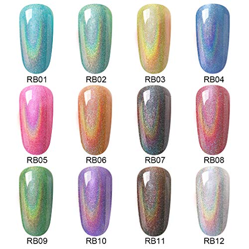 Lagunamoon Rainbow Gel Nail Polish Soak Off UV LED Gel Polish-Pearl Quartz - Thumbnail 2