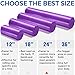 Yes4All Premium Soft-Density Round PE Foam Roller for Pilates, Yoga, Stretching, Balance & Core Exercises - 24 inch Purple
