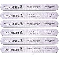 Tropical Shine nail file zebra #707506 180 medium 6 Pc