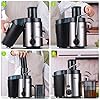 Juicer Machine,DEWINNER Stainless Steel Fruit and Vegetable Juice Extractor Fountain Cold Maker, Centrifugal Fountain with 2 Speed Settings, BPA-Free, Easy Clean Dishwasher Safe with Gift