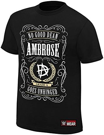 Dean Ambrose No Good Dean Goes Unhinged WWE Authentic Mens T-shirt -5XL
