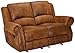 Coaster Furniture Sir Rawlinson Gliding Reclining Loveseat with Nailhead Studs Buckskin Brown 650152