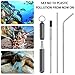 11 Packs Collapsible Reusable Drinking Straws Set, 3 Telescopic Stainless Steel Metal Straw with Case, 8 Dishwasher Safe Long Straws for 30oz 20oz Tumbler Cups, Include Cleaning Brushes & Pouch