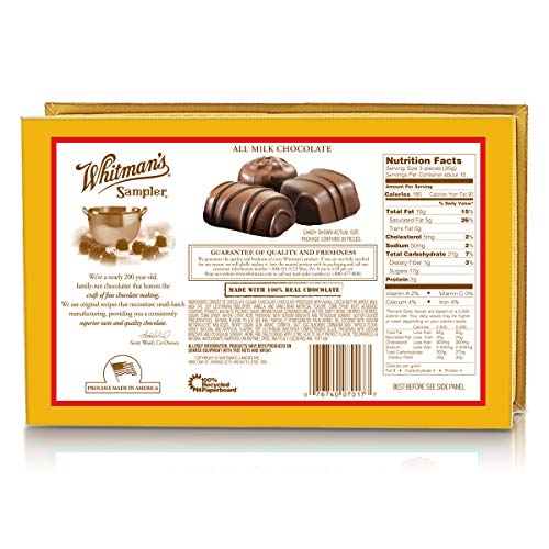 Whitman's Sampler Milk Chocolates, 12 oz. Box