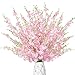 YILIYAJIA Artificial Flowers Fake Silk Flowers Arrangement Butterfly Dancing Lady Orchid Flowers Tall Flowers 35.4'',Oncidium Floral for Wedding Home Office Decoration,12pcs (Pink)