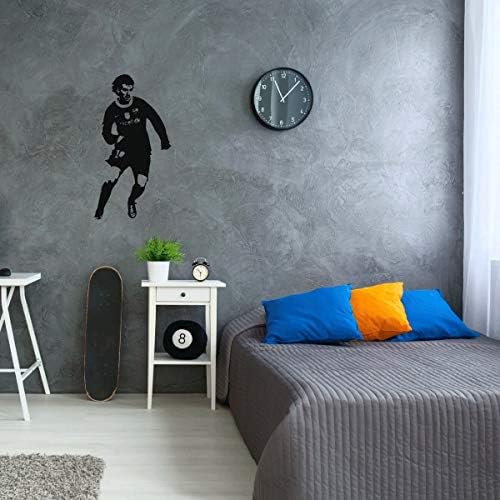 CECILIAPATER Messi Decal - Barcelona FC Wall Decor - Soccer Player Vinyl Wall Sticker for Fans, Boy's or Girl's Bedroom or Playroom