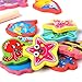 PiscatorZone Fishing Toys Fun Magnetic Puzzle Game Children Baby Wooden Playset Mini Marines Fishes Models, Gift for Under The Age of Six