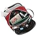 Gonex Travel Toiletry Bag Nylon, Dopp Kit Shaving Bag Toiletry Organizer Red