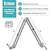 Knox Boom Microphone Stand - Adjustable Scissor Arm Suspension Mic Holder - Table Mount, Durable Steel, 360° Rotation, 30” Silver - Studio Broadcasting, Voice Over, Podcast Recording