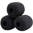 Headset Microphone Pop Filter Cover Replacement for SteelSeries Arctis 1/3 /5/7 /7X/ 7P/ 9X Pro Gaming Headset Mic Foam Cover (3 Pack)