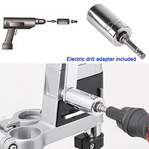 HTOMT Universal Socket with Chrome Vanadium Steel 7mm-19mm Multi-Function Ratchet Wrench Power Drill Professional Repair Tools - Thumbnail 4