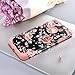 iPhone 7 Plus Case Flower,iPhone 8 Plus Case,Fingic Floral Series Slim Case for Girls Women Hard PC Soft Rubber Anti-Scratch Shock Proof Protective Case Cover for iPhone 7/8 Plus,Rose Flower/Rose Gold