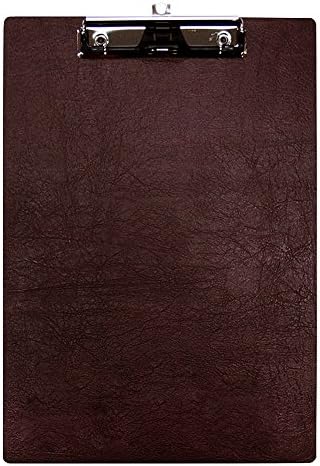 Koen Leather A5 Size Clipboard High-Voltage Clip 6.30" x 8.86" Hardboard Leather coating (Pack of 3)
