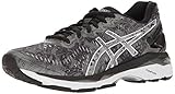 ASICS Women's Gel-Kayano 23 Lite-Show Running Shoe, Carbon/Silver/Reflective, 7 M US
