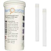 Bartovation Peracetic Acid Test Strips, High Level, 0-1000 ppm, 50-Pack | Made in USA, results in 15 seconds, no equipment, no drop counting