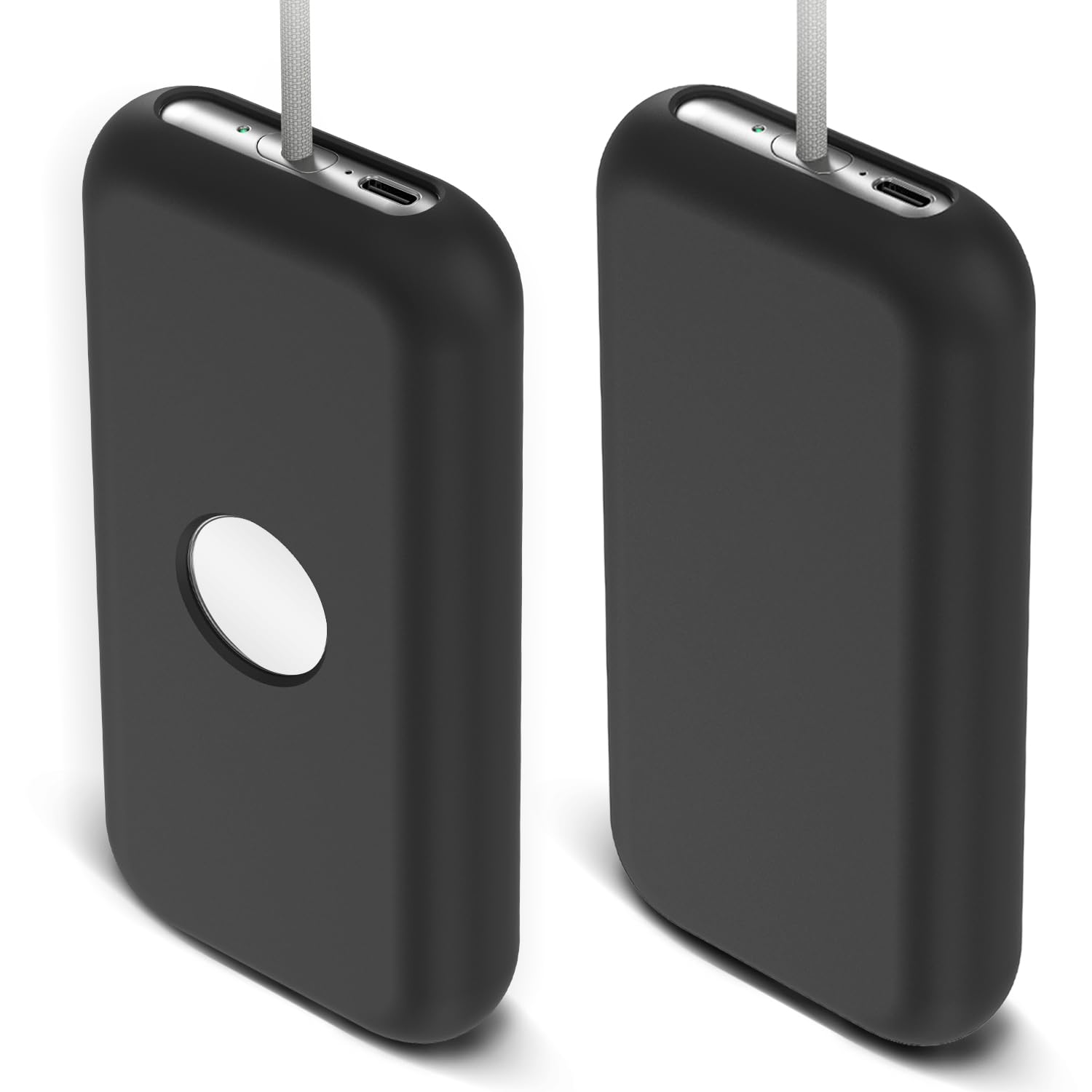 Soft Silicone Case Cover for Vision Pro Battery Pack Case - Convenient Battery Holder - Vision Pro Accessories Case for VR Headset - Silicone Protector for Vision Pro Battery (Black)