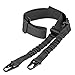 CVLIFE Two Points Sling with Length Adjuster Traditional Sling with Metal Hook for Outdoors Black primary
