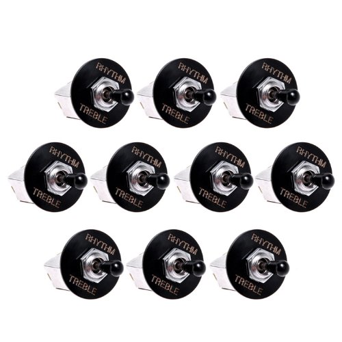 10pcs 3 Way Toggle Switch Pickup Selector Switch Box Style Knob for Gibson Lp Guitar Replacement