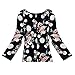 Weixinbuy Women's Long Sleeve Chiffon Blouse T-Shirt Blue 2XL