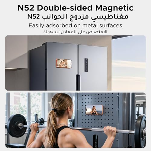 UGREEN Double-Sided Magnetic Phone Ring Holder features a strong 11N magnetic force, 360° rotation, a portable design, and compatibility with iPhone 17/16/15/14/13 MagSafe Phones Samsung Galaxy