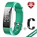 Lintelek Fitness Tracker, Heart Rate Monitor Activity Tracker with Connected GPS Tracker, Step Counter, Sleep Monitor, IP67 Waterproof Smart Pedometer for Kids, Women and Men
