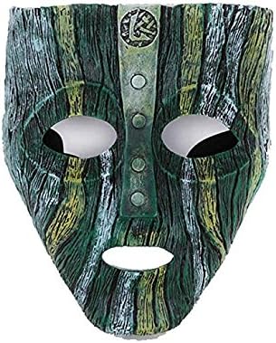 MICG Resin Loki Mask Deluxe Jim Carrey The Mask Halloween Fancy Dress Costume (Loki)