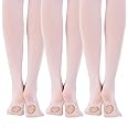 MANZI 1-3 Pairs Women's Girl's Dance Tights Convertible Transition Ballet Tights 40D