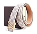 LV Designer Belt (Brown Leather/Gold Buckle) [34