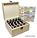 SXC Essential Oil Wooden Box Organizer Wood Storage Case Holds and Protects 25 Oils, Compact size for Travel and Presentations, Small