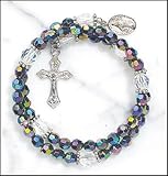 Purple Wrap Style Rosary Bracelet