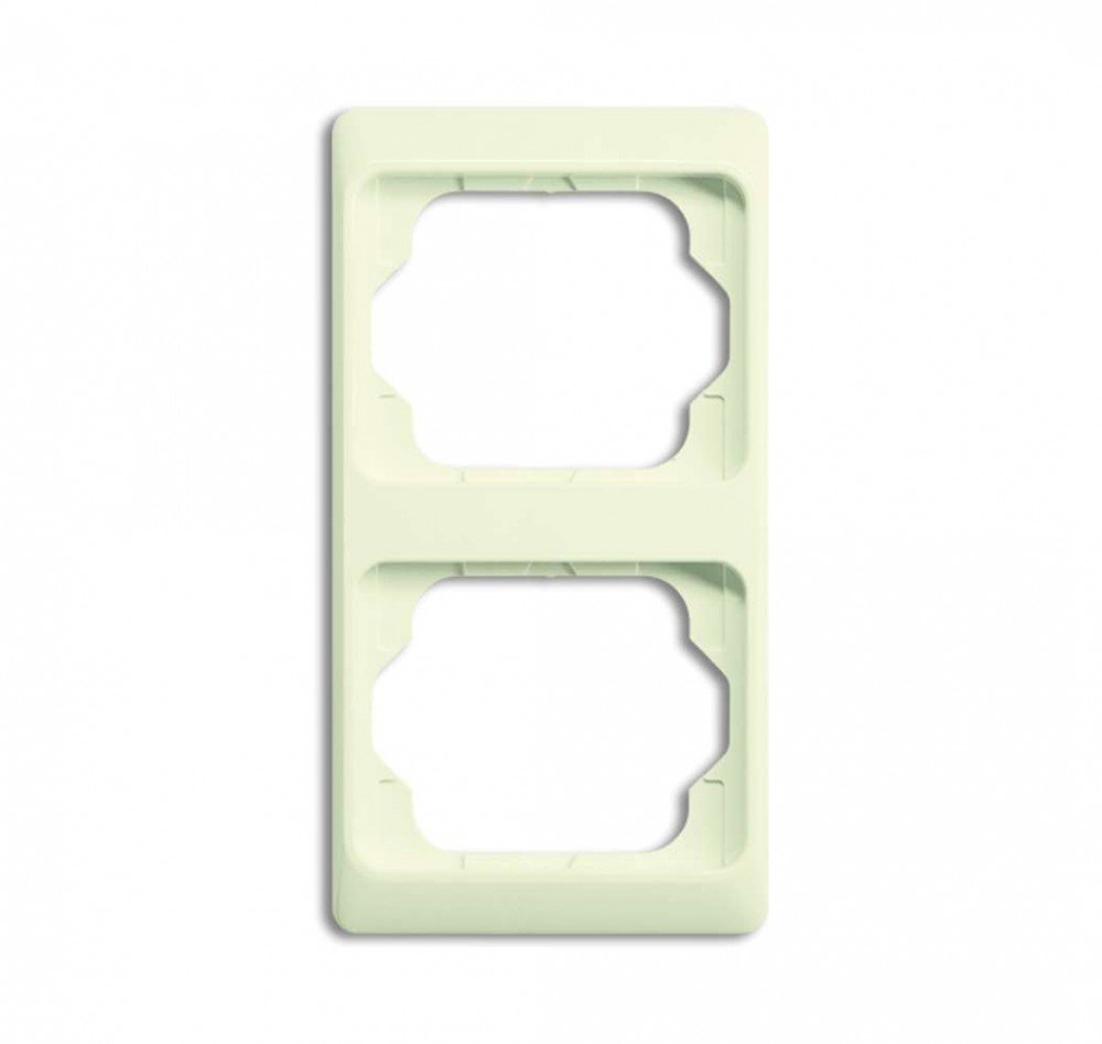 Busch-Jaeger 1732ka-22g Plate, Alpha Exclusive, Vertical, Ivory White