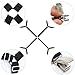 Jaxbo Bed Sheet Straps Suspender - Adjustable Mattress Pad Cover for Adjustable Bed Keeping Sheets Place Adjustable Triangle Heavy Duty Elastic Sheet Band for King Queen Twin - Black