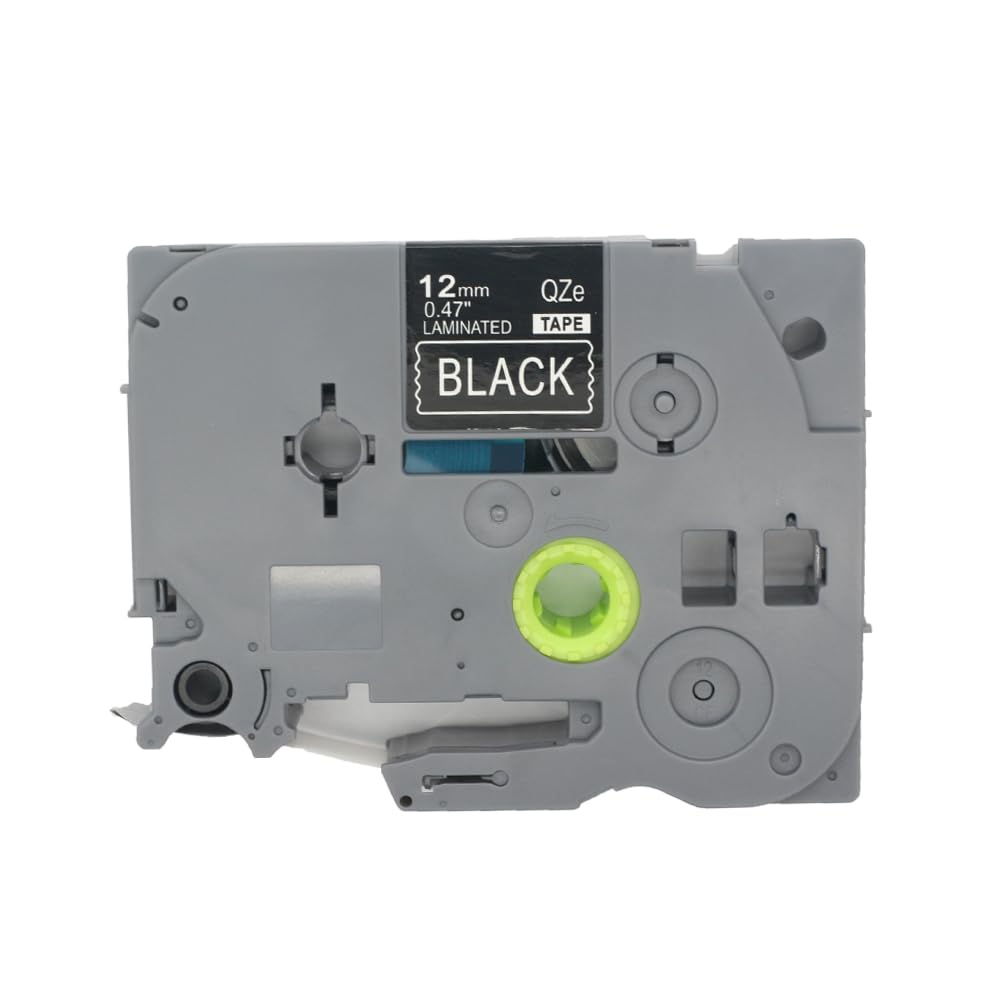 BROVACS 1 Pack White on Black Laminated Label Tape Compatible for Brother P-Touch Label Printer TZ 335 TZe 335 12mm 1/2" OPA4335