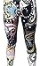 VIV Collection One Size Fashion Print Leggings, Trail of Paisley