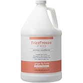 Ginger Lily Farms Salon Formula FrizzFreeze Pro Anti-Frizz Conditioner for Frizzy Hair, 100% Vegan & Cruelty-Free, 1 Gallon (128 fl oz) Refill