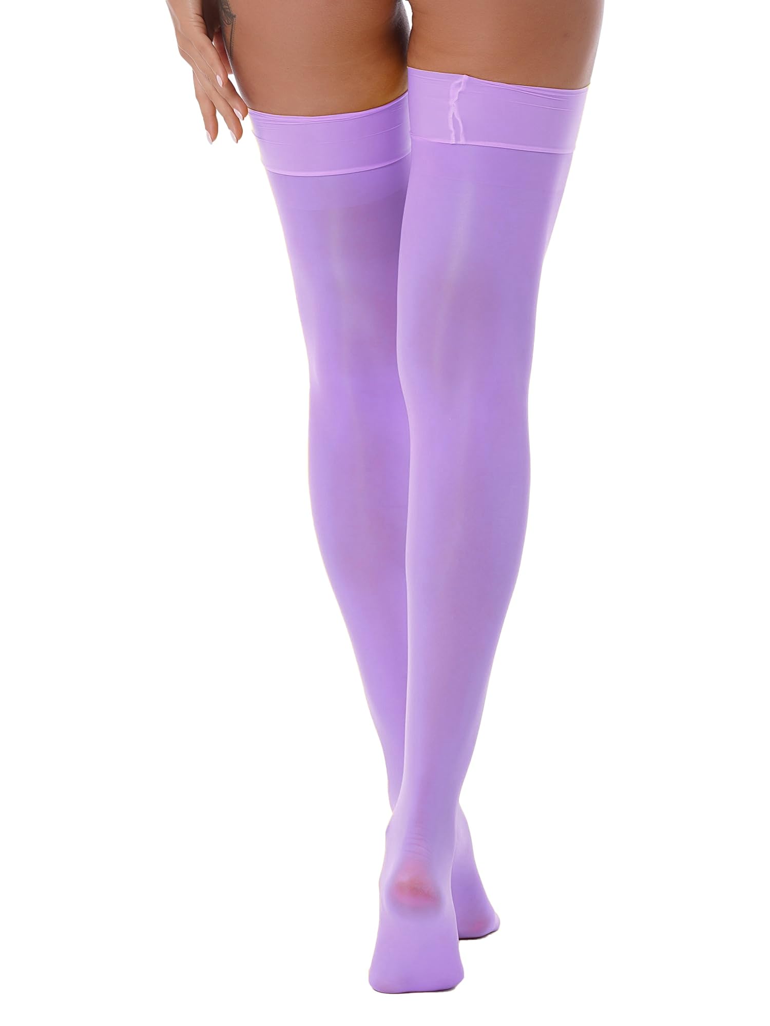 Sissy Shiny Shiny Guanti Lunghi Da Uomo Calze Di Nylon - Foto 7