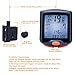 FitMaker Bike Computer, Waterproof Multifunction Cycling Speedometer with Backlit Display, 60g Wireless Multi Functional Bicycle Odometer (Black) (Black)